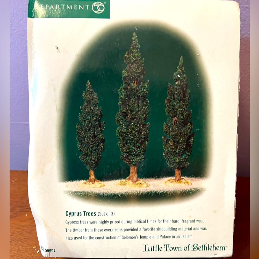 Department 56 Little Town of Bethlehem Cypress Trees